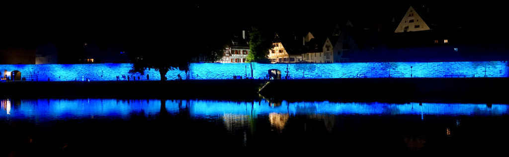 DIGITAL WALL - Neue Ufer Projection mapping on Ulm's city wall – DIGITAL WALL by STUDIO6 Berlin