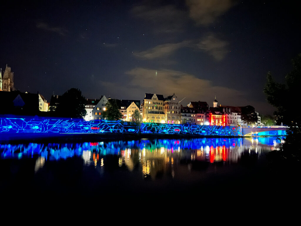 DIGITAL WALL - Neue Ufer Projection mapping on Ulm's city wall – DIGITAL WALL by STUDIO6 Berlin