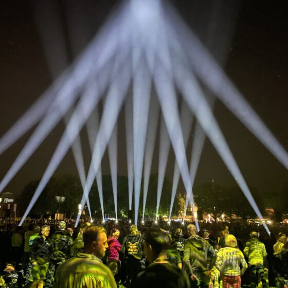 Immersive audiovisual Performance 'Sound Bridges'; Lightdesign